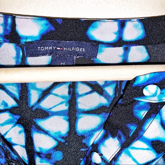 EUC Tommy Hilfiger Tie-Dyed Baby Doll Blouse - Picture 3 of 4